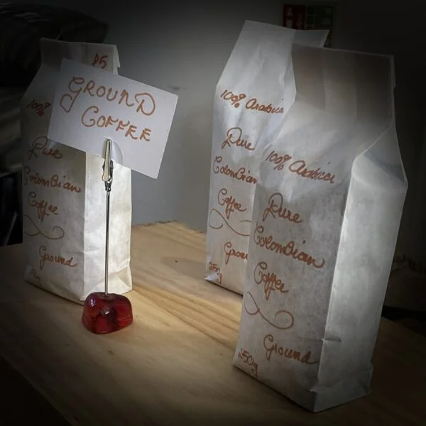 Fresh coffee bean and ground - plastic free packaging