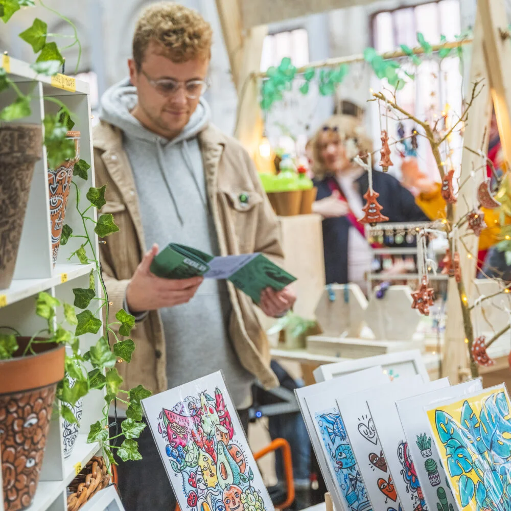 Luke stallholder at DRAWN