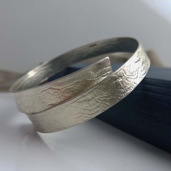susannah brookes jewellery - lace rolled silver bangle