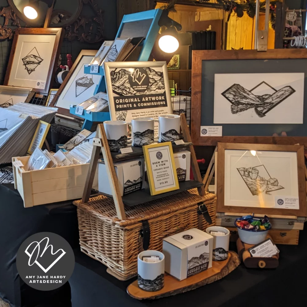 Amy Jane Hardy Art and Design - Stall in December 2023