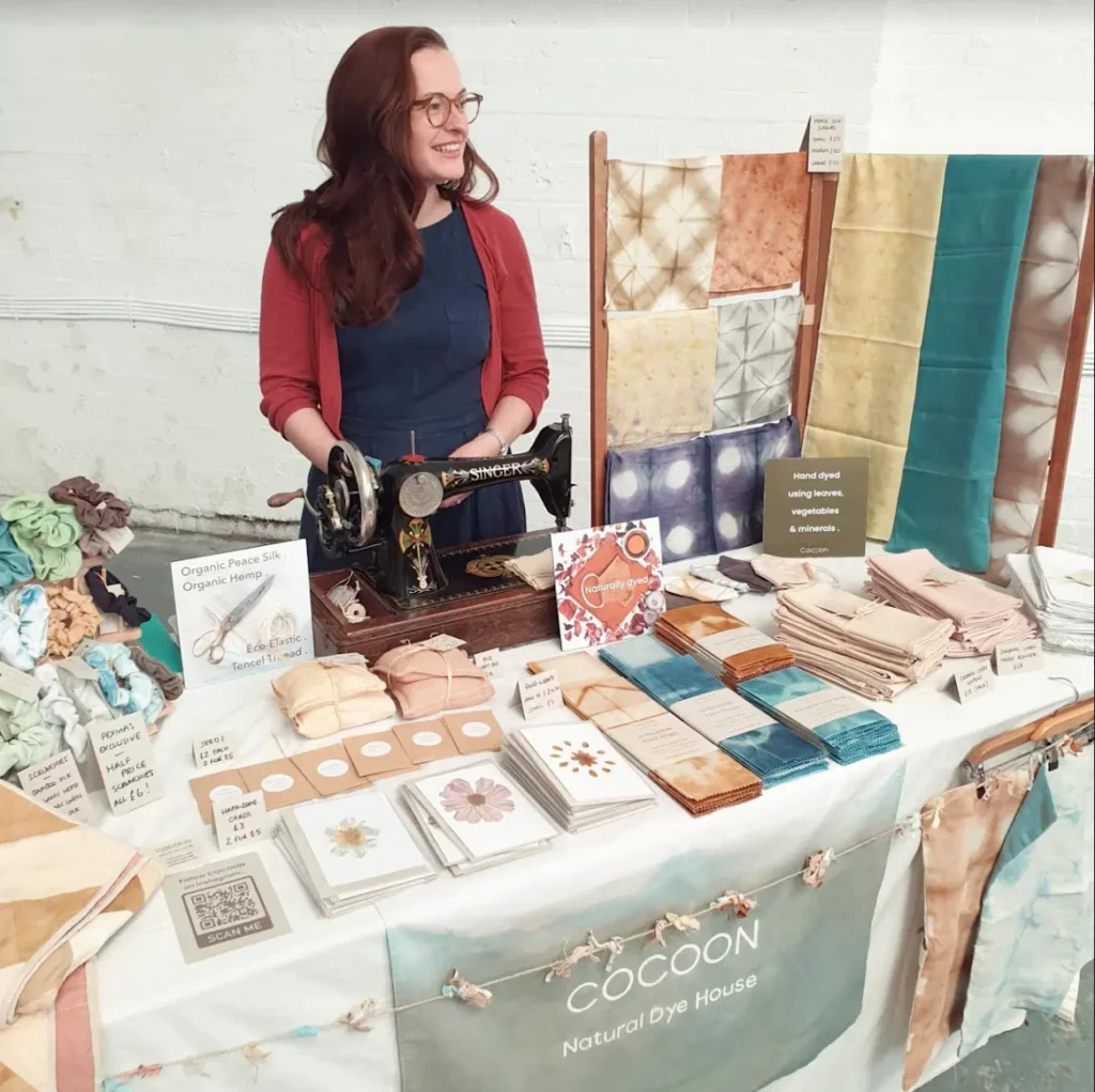 Market Stall Naturally Dyed Homewares and Accessories