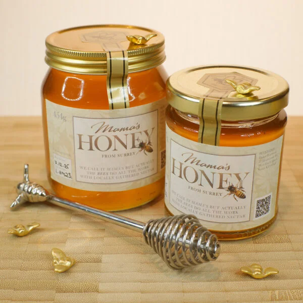 Jars of Mama's Honey from Surrey