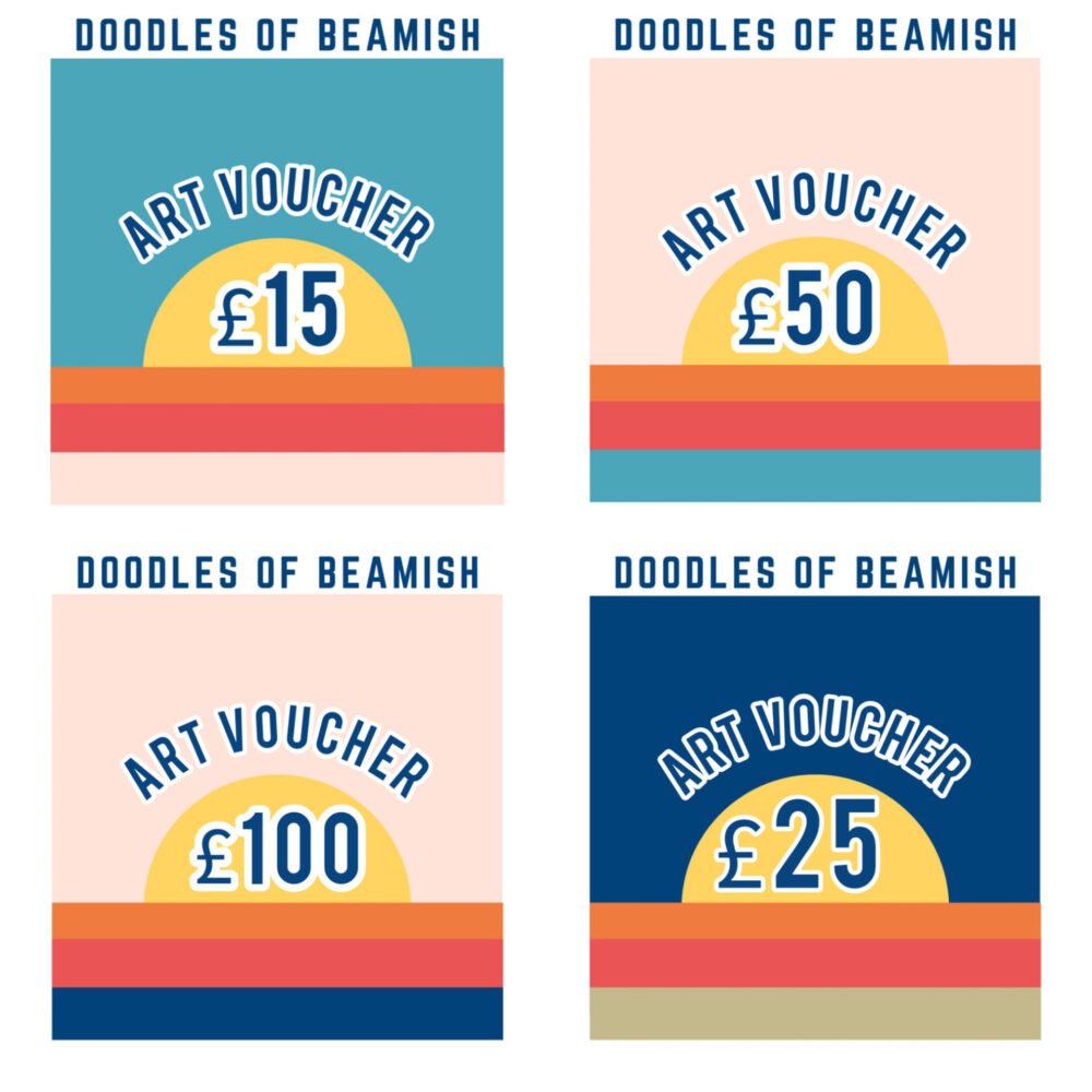 Doodles of Beamish, Art Prints, Handmade Cards, Product