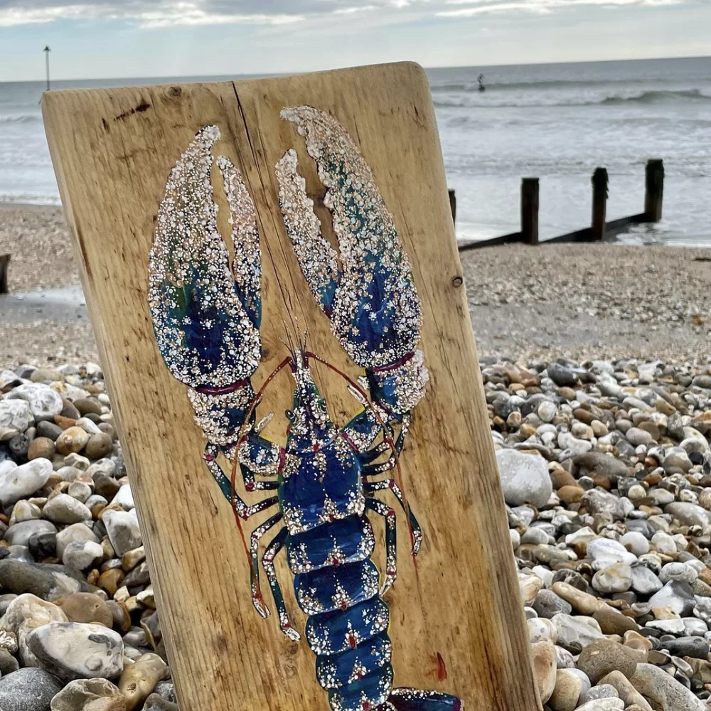 Andy and Rachael Nature Art - Lobster Artwork