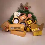 Mamas Beeswax collection with Christmas theme