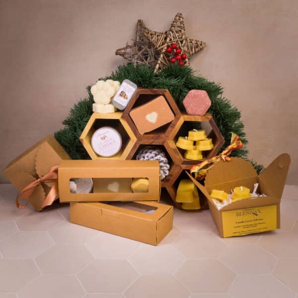 Mamas Beeswax collection with Christmas theme