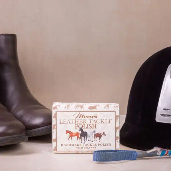 Natural leather balm with olive oil, beeswax & essential oils for deep conditioning