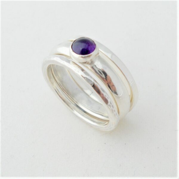 The Busy Box Room, Stacking rings with amethyst