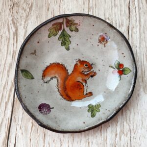 Laurel Tree Pottery Squirrel Ceramic Dish