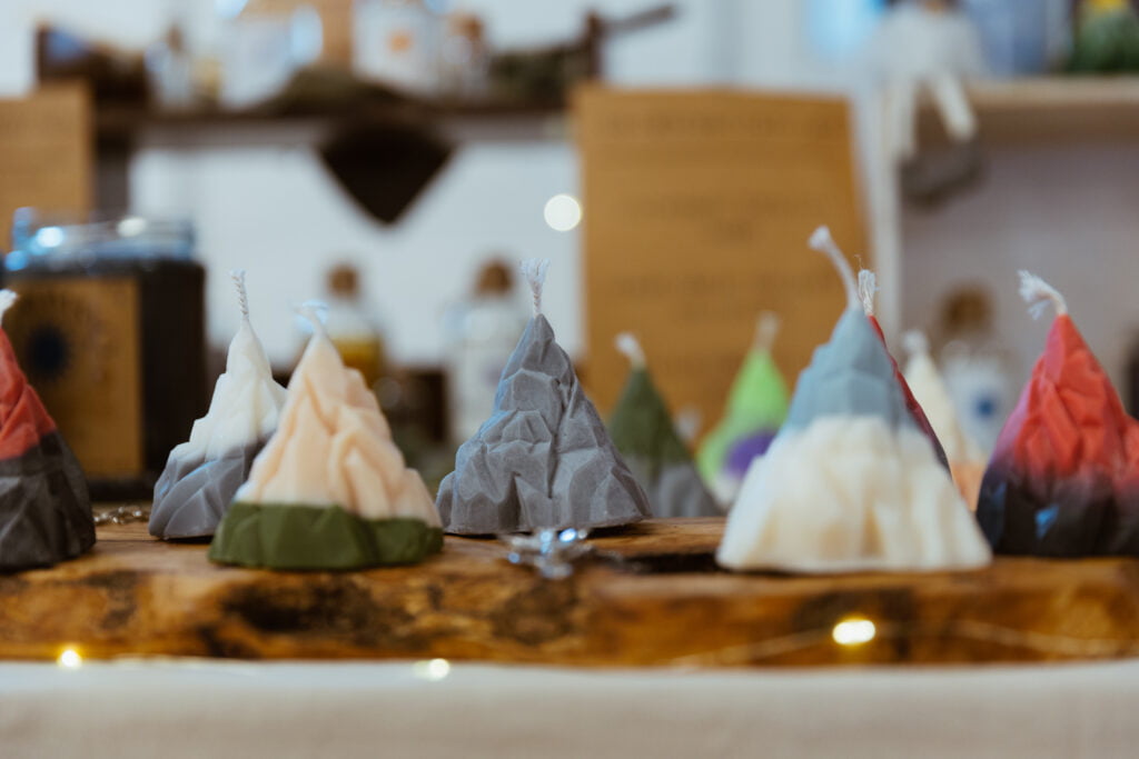 Candles at Farnham Maltings Monthly Market