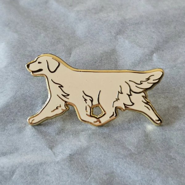 Dog Enamel pin by Keilidh Bradley