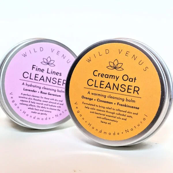 A fine lines and a creamy oat cleansing balm.