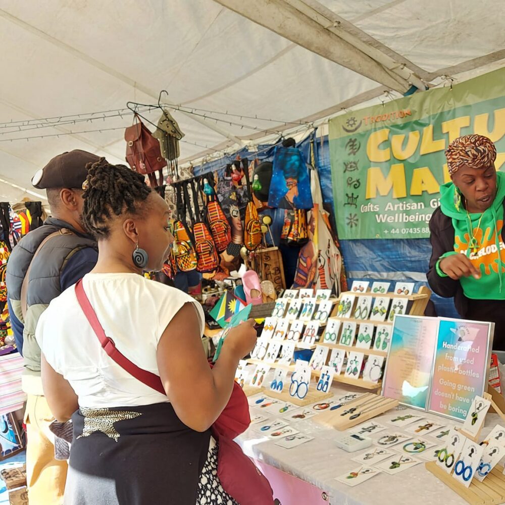 Trodition Market upcycled jewellery stallholder