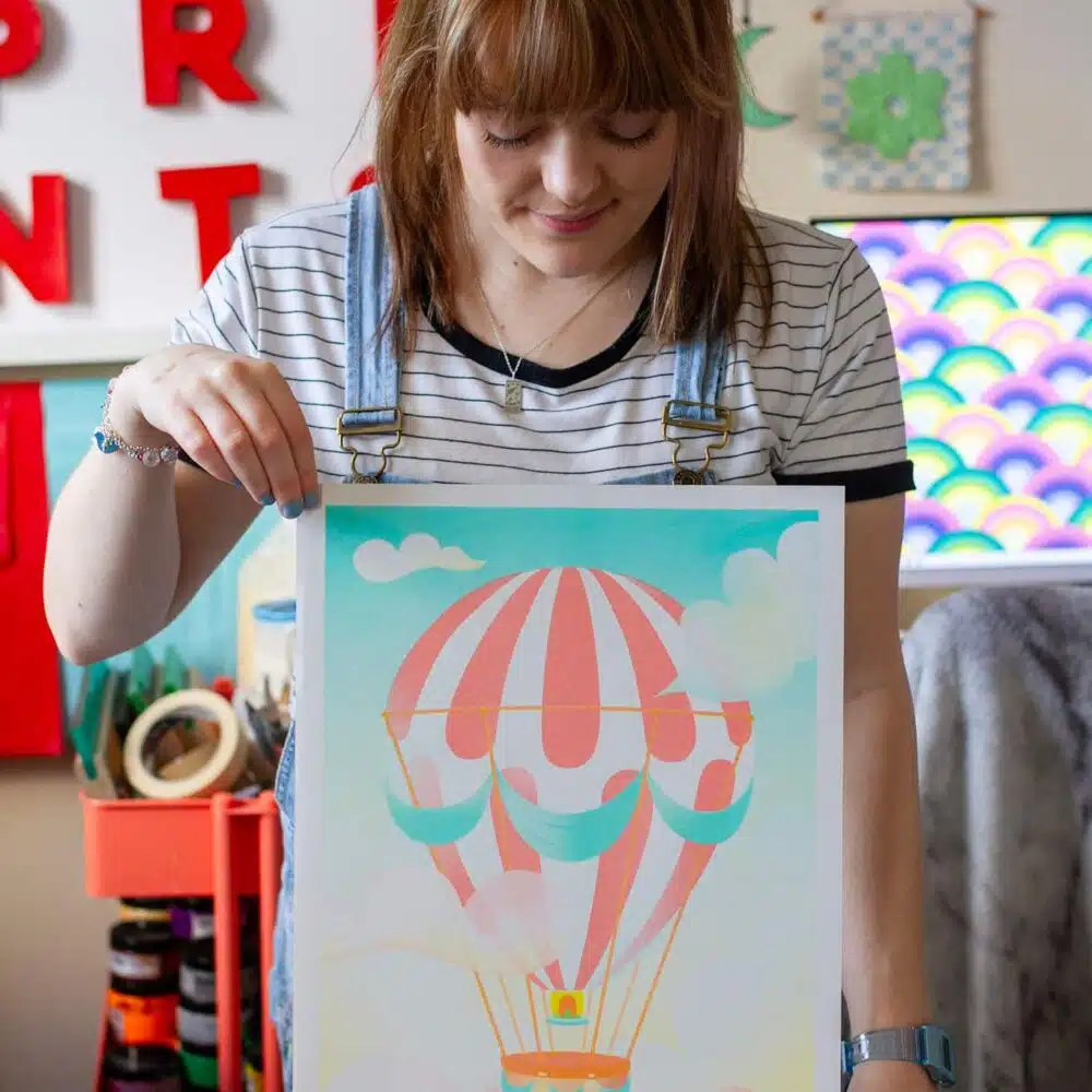 Abi Prints at Pop-up North Wales Contemporary Craft Fair at Mostyn Gallery