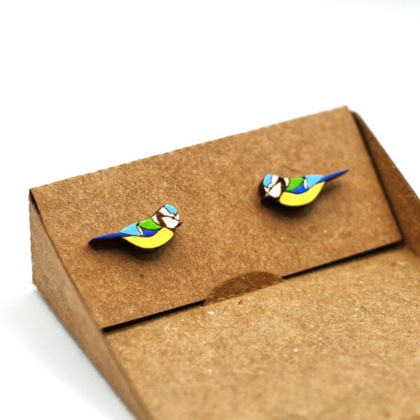 Blue Tit Earrings