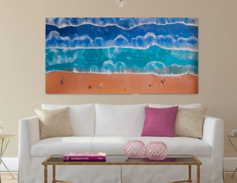 Resin Seascape made by Andy Firth Bespoke