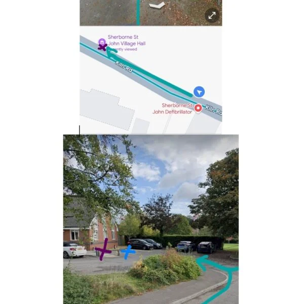 Sherborne St John Village Hall - Parking Map