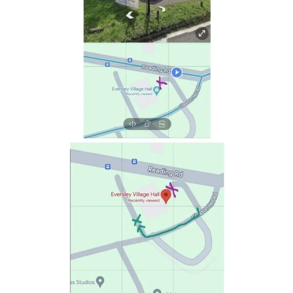 Eversley Village Hall - Parking Map