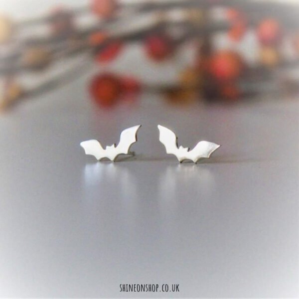 Shine On bat silver earrings for Pedddle's Autumn & Halloween Guide 2024
