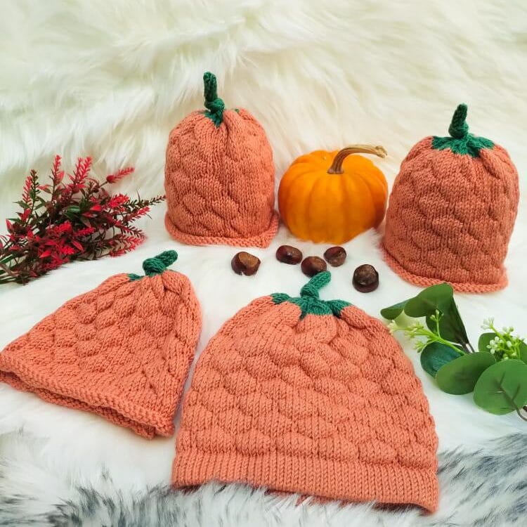 Spuggy designs baby pumpkin hats for Pedddle's Autumn & Halloween Guide 2024