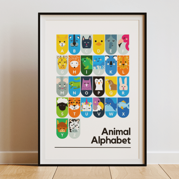 Animal Alphabet Print, Happy Sprout Studio