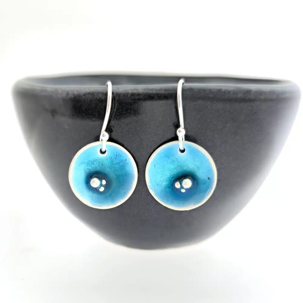 Silver-blue-turquoise-round-coastal-drop-earrings-300dpi-2 - mijoux jewellery