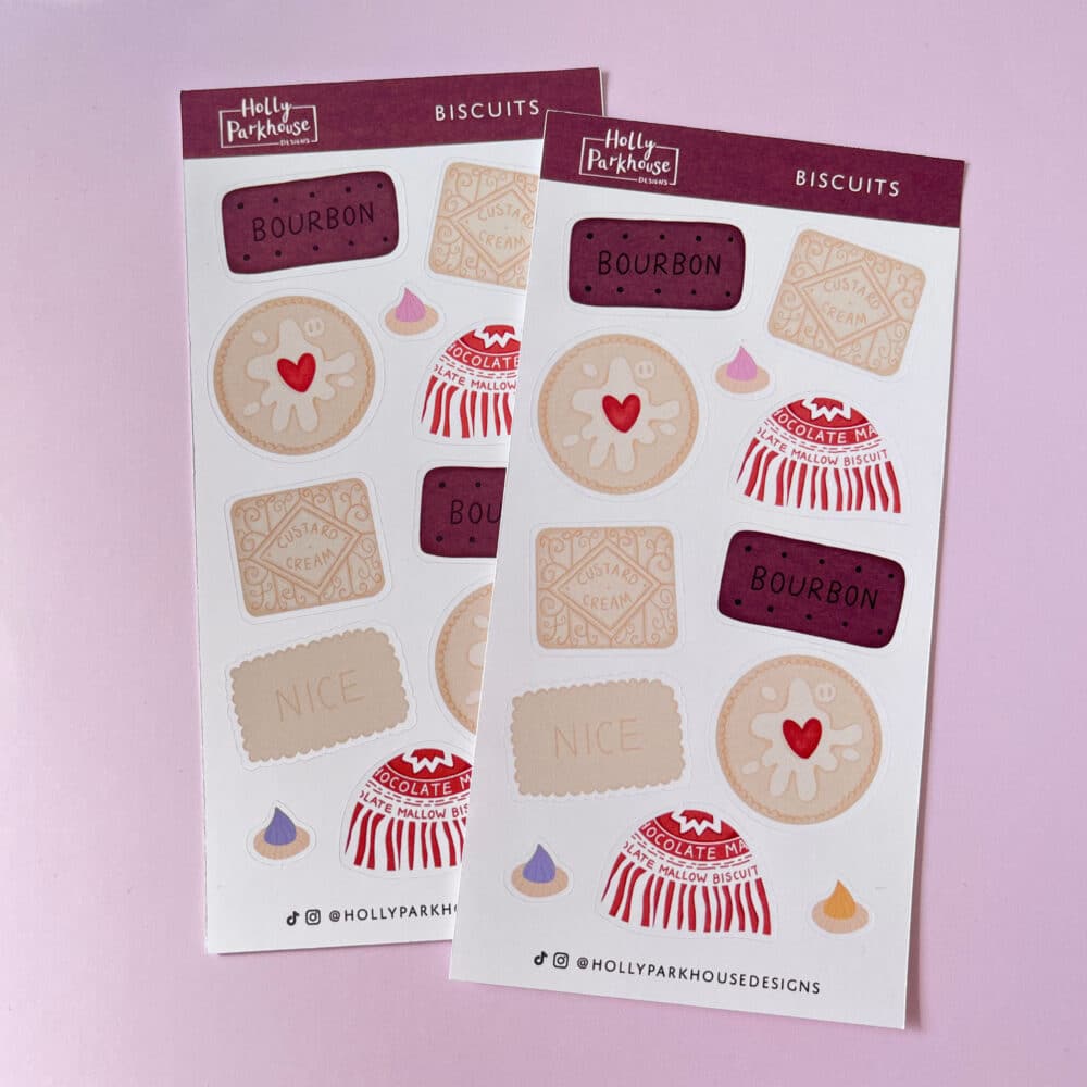 Biscuit planner journal stickers