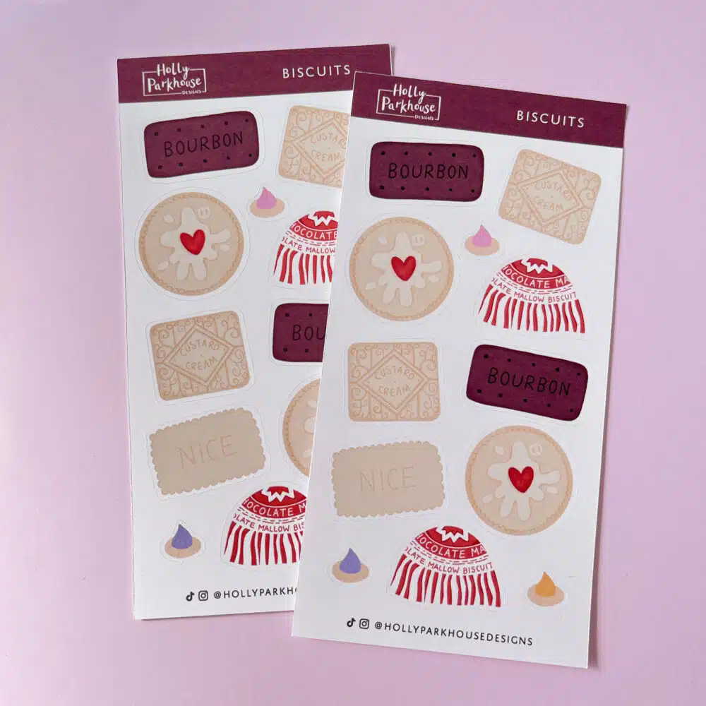Biscuit planner journal stickers