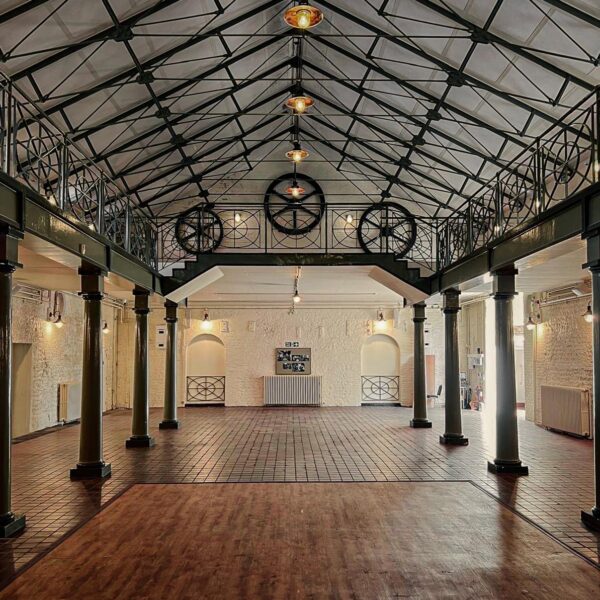 Inside the Coal Shed at The British Engineerium where the Paper Daisy Winter Craft Fair is held