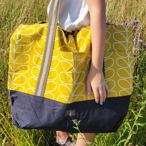 Bobbin and Spool, Sustainably handmade extra large tote bag