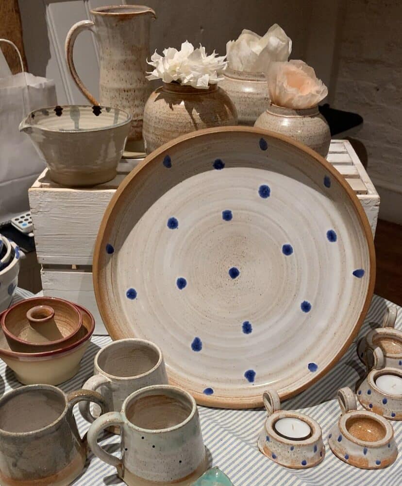 Ceramic cups and plates