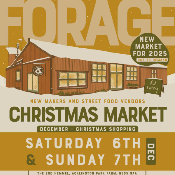 A busy Forage Market where you can shop, drink, eat and listen to a relaxed DJ set.