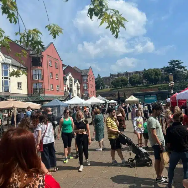 People attending Exeter Vegan Market 2024 by Vegan Fairs