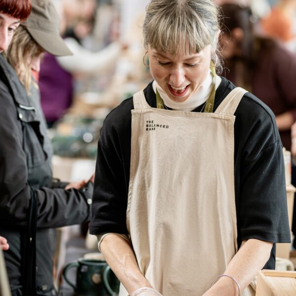 A busy Forage Market where you can shop, drink, eat and listen to a relaxed DJ set.