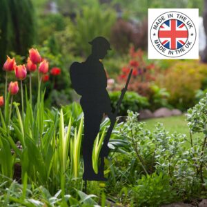 Lest we forget metal Soldier - Rusper & Pines