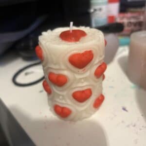 Valentines pillar by Soothe Scents