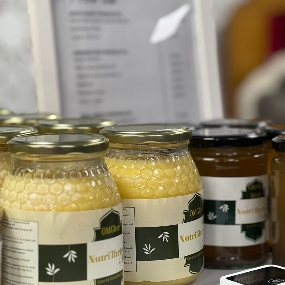 3 jars of OM Ghw NutriThrive by Abby