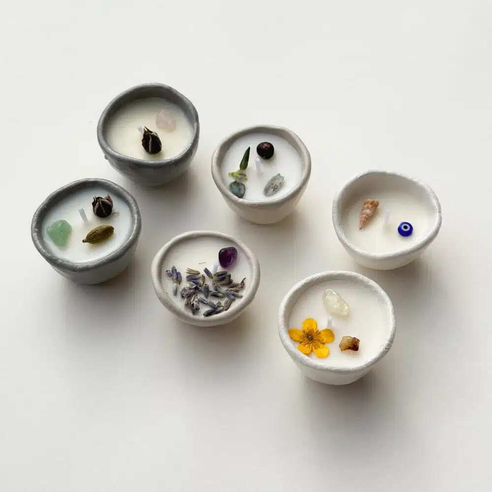 Burning Bright, Mini Pinch Pot Candles
