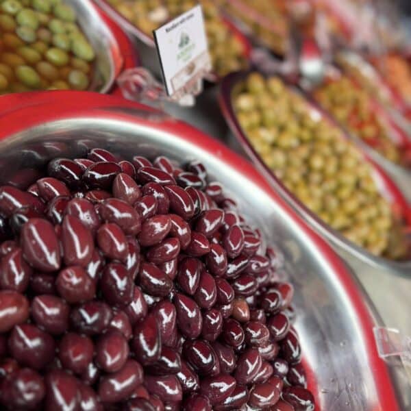 Fresh Olives at the Humber Bridge Market. Little Hummingbird Events