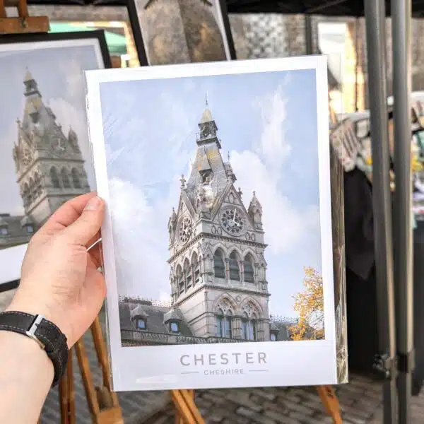 Framed Giclée Print of the Stockport Marketplace
