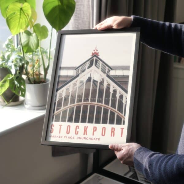 Photoraphic Print of the Stockport Marketplace