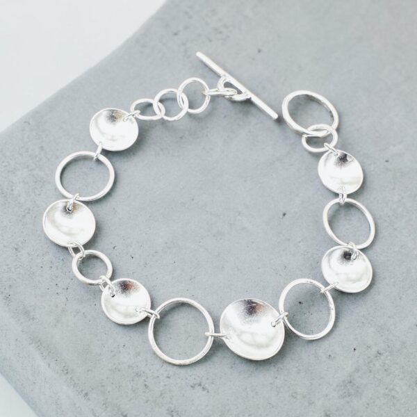 Discs and circles bracelet
