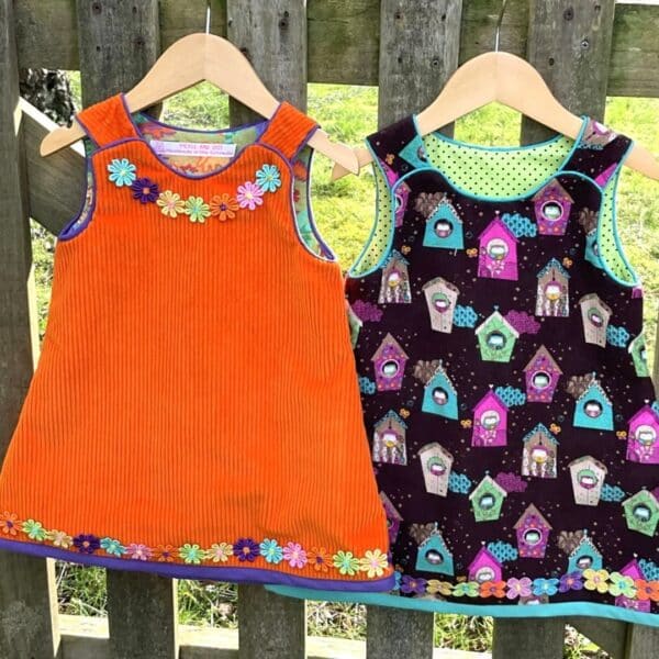 Orange Corduroy and Owl Houses - Pickle and Dot