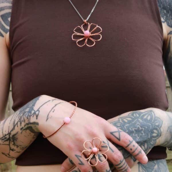 Wilou Designs Flower jewellery set