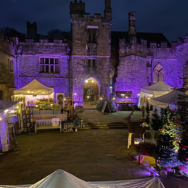 Mercatum 2021 Courtyard image - Mercatum Winter Artisan Market at Haddon Hall