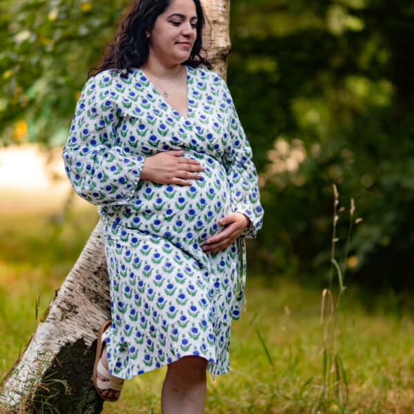 Maternity Wear Blue Dress by Janani