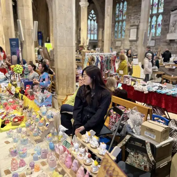 The craft and makers market at Sheffield Cathedral