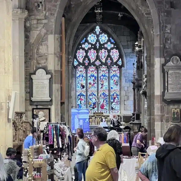 The craft and makers market at Sheffield Cathedral