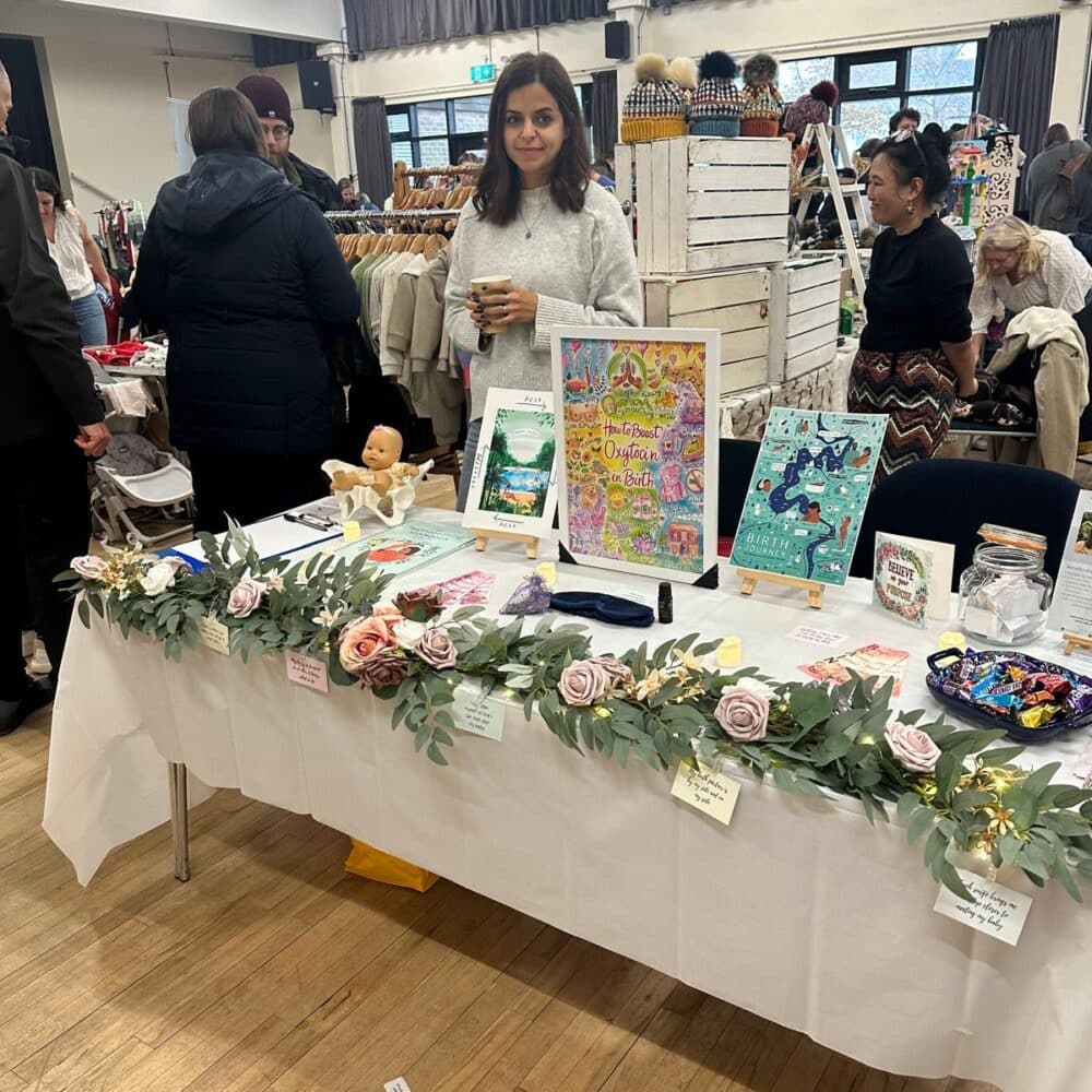 Local businesses at Paper Daisy's baby market in Shoreham