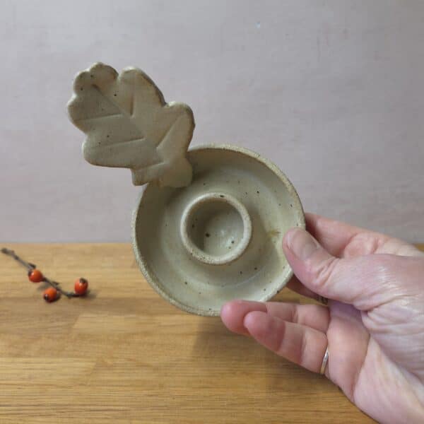 Leaf Candle holder by Dawson Pottery on Pedddle